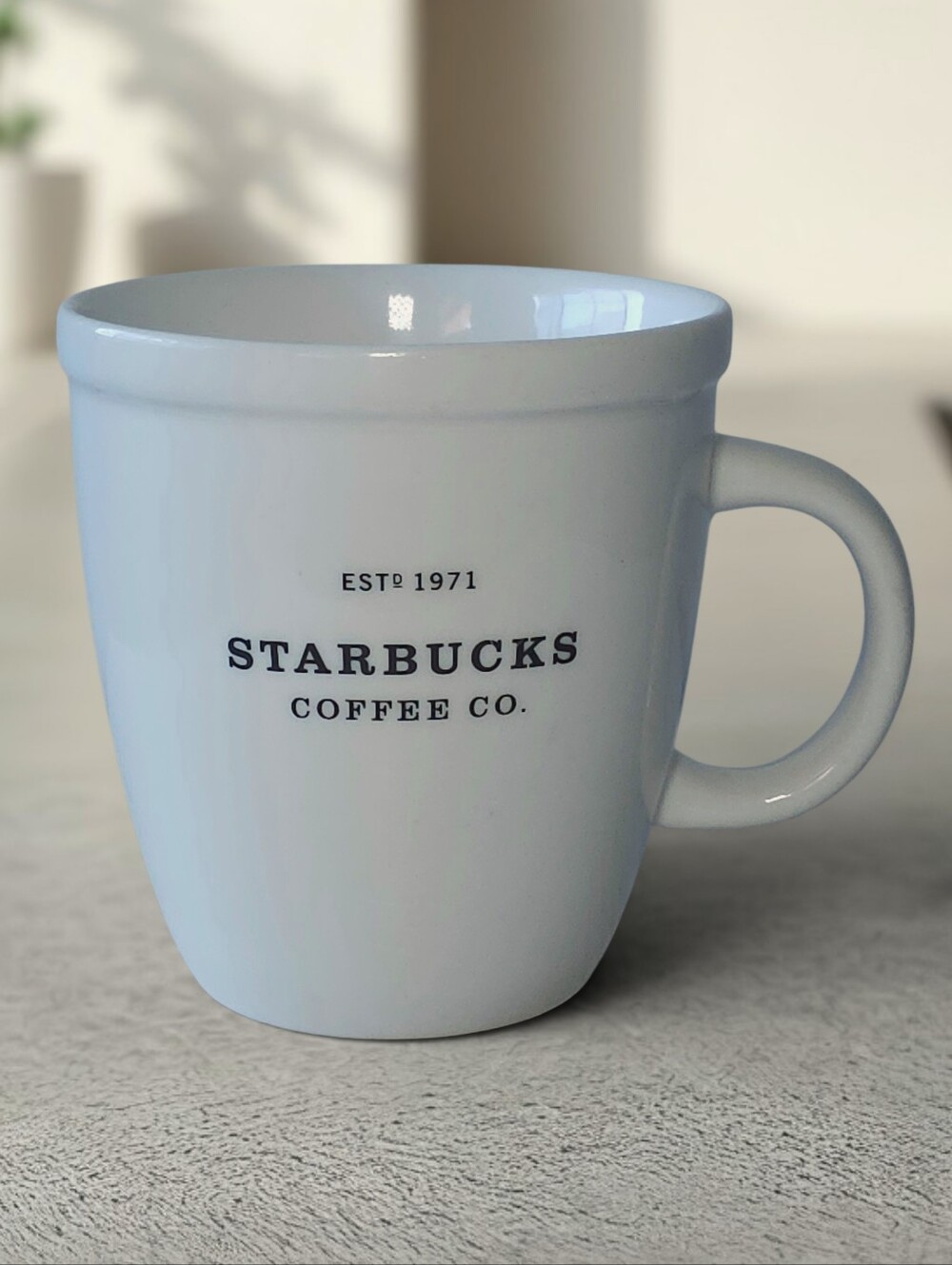 2001 Starbucks Barista Coffee Mug Est 1971 White Cup